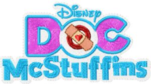 Doc McStuffins logo embroidery design