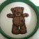 Teddy Bear Hello friend design in embroidery hoop