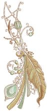 Romantic composition embroidery design