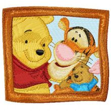 Winnie Pooh, Tigger, Roo embroidery design