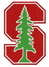 Stanford Cardinal logo embroidery design