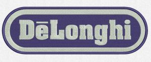 DeLonghi logo embroidery design