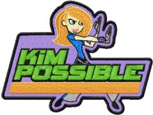 Kim Possible Badge embroidery design