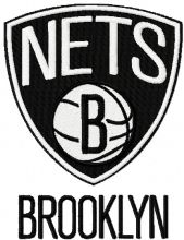 Brooklyn Nets logo embroidery design