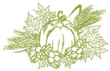 My harvest embroidery design