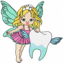 Tooth fairy 4 embroidery design