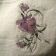 Big swirl iris embroidery design on towel