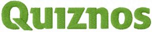 Quiznos wordmark logo embroidery design