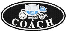 Coach logo embroidery design