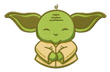 Cute Yoda 3 embroidery design