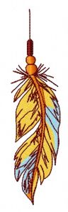 Feather 40 embroidery design