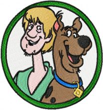 Scooby Doo and Fred embroidery design