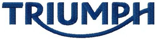 Triumph Motocycles Ltd logo machine embroidery design