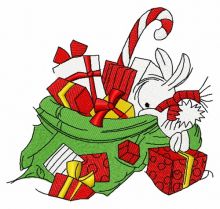 Presents for bunnies 5 embroidery design