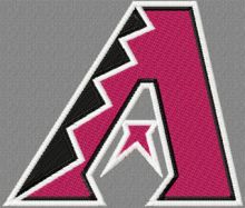 Arizona Diamondbacks logo embroidery design