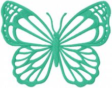 Ultramarine butterfly embroidery design