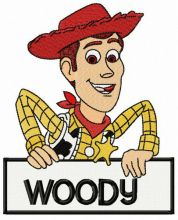 Sheriff Woody Pride embroidery design