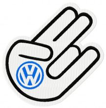 Volkswagen hand embroidery design