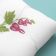 floor pillow with red flower free embroidery design