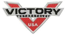 Victory motocycles USA logo 2 embroidery design