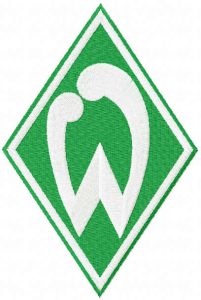 Werder Bremen logo embroidery design