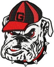 Georgia Bulldogs Primary Logo embroidery design