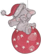 Christmas circus embroidery design