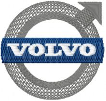 Volvo Logo embroidery design