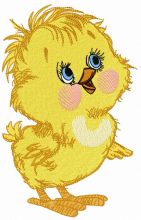 Curious chicken  3 embroidery design