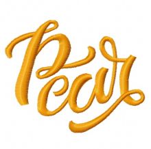 Pear 2 embroidery design