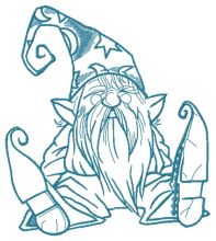 Tiny wizard 2 embroidery design