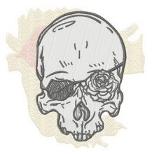Romantic skull 2 embroidery design