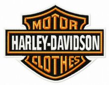 Motor clothes logo embroidery design