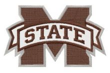 Mississippi State Bulldogs logo embroidery design