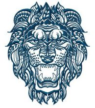 Lion 4 embroidery design