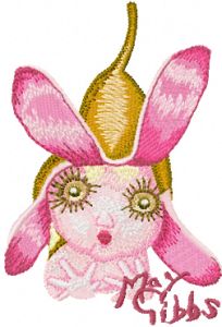 Gumnut Girl embroidery design