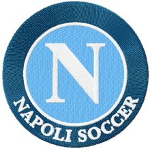 Napoli Soccer Club logo embroidery design