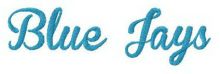 Blue Jays wordmark logo embroidery design