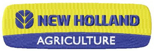 New Holland agriculture machine embroidery design