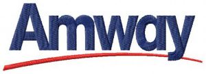 Amway logo embroidery design