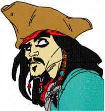 Jack Sparrow  embroidery design