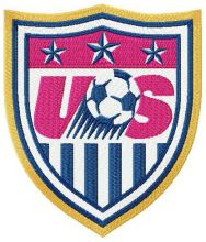 United States Soccer Federation logo embroidery design