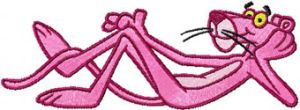 Pink Panther - Think Pink! embroidery design