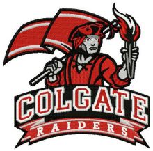 Colgate Raiders logo embroidery design