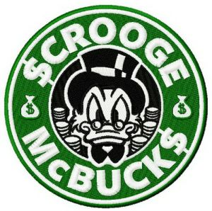 $crooge McBuck$ embroidery design