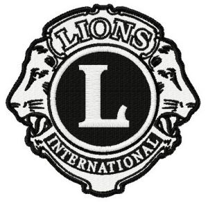 Lions Clubs International logo 2 embroidery design