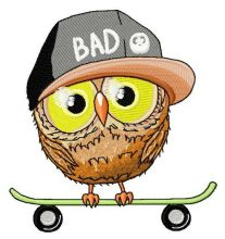 Bad owl 2 embroidery design