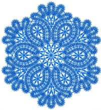 Round lace element 2 embroidery design