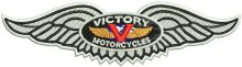 Victory motocycles logo embroidery design