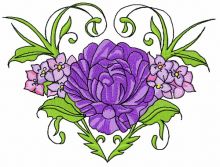 Flower composition 4 embroidery design